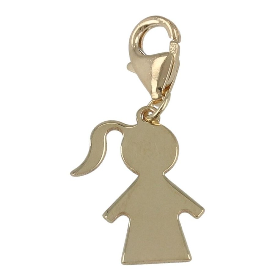 Gioielli Gioiello Italiano | Charm "Bambina" In Oro Giallo 14Kt