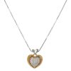 Gioielli Gioiello Italiano Oro | Collana In Oro 18Kt A Cuore Con Pave Di Diamanti Bianchi