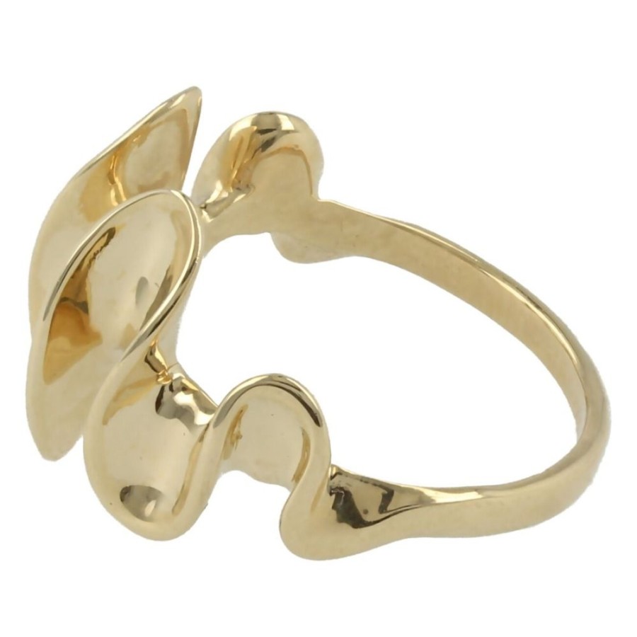 Gioielli Gioiello Italiano Oro | Anello "Crest" In Oro Bianco O Giallo 14Kt