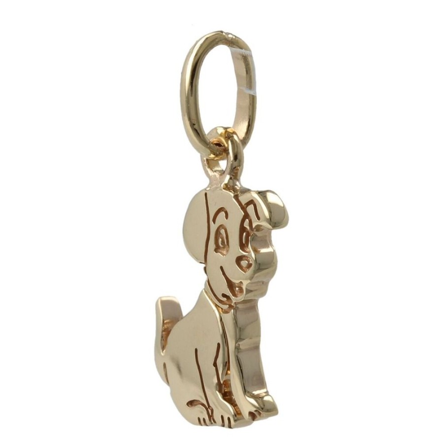 Gioielli Gioiello Italiano | Pendente "Cane" In Oro Giallo 14Kt