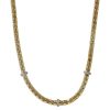 Gioielli Gioiello Italiano Oro | Collana Coreana Piatta In Oro Giallo 14Kt Con Zirconi