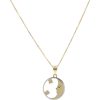 Gioielli Gioiello Italiano Oro | Collana "Luna E Stelle" In Oro Giallo E Bianco 14Kt