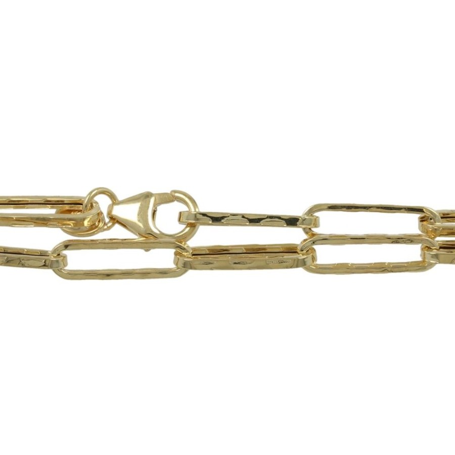 Gioielli Gioiello Italiano Oro | Bracciale Vuoto Sottile In Oro Giallo 14Kt