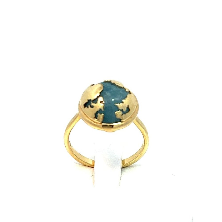 Gioielli Gioiello Italiano Oro | Anello We In Oro Giallo 14K Con Acquamarina Milk