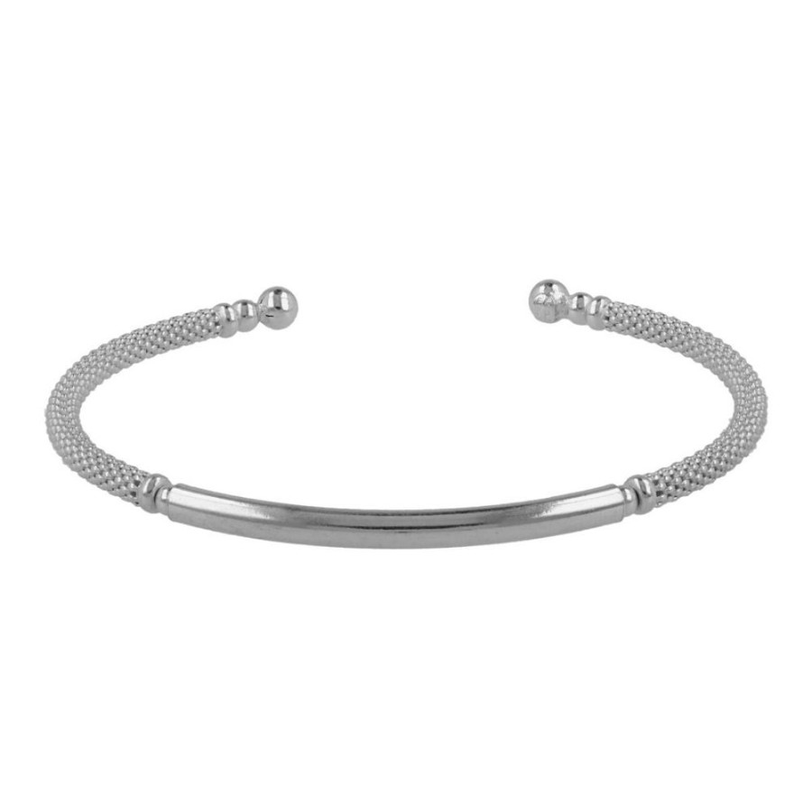 Gioielli Gioiello Italiano Argento | Bracciale Rigido Popcorn In Argento 925