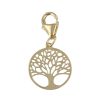 Gioielli Gioiello Italiano | Charm "Albero Della Vita" In Oro Giallo Con Moschettone